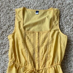 Old Navy Sunlit Yellow Lace-Trim Top